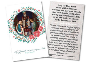 Wedding of Joseph and Mary Wedding Holy Card Wedding of Joseph and Mary Wedding Holy Card