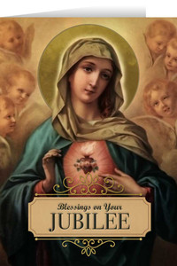 Immaculate Heart Jubilee Greeting Card Immaculate Heart Jubilee Greeting Card