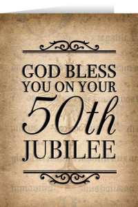 Monstrance 50th Jubilee Greeting Card