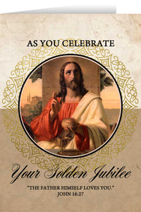 Last Supper Golden Jubilee Greeting Card Last Supper Golden Jubilee Greeting Card