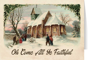 Vintage Church in Snow Christmas Cards (box of 25) Vintage Church in Snow Christmas Cards (box of 25)