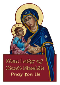 Our Lady of Good Health Visor Clip Our Lady of Good Health Visor Clip
