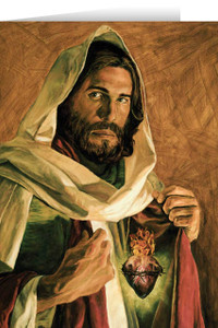 Sacred Heart of Jesus (Jenicke) Greeting Card Sacred Heart of Jesus (Jenicke) Greeting Card