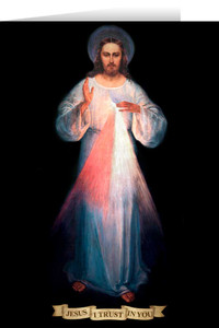 Divine Mercy Vilnius Original Greeting Card Divine Mercy Vilnius Original Greeting Card