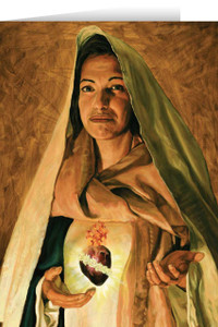 Immaculate Heart of Mary Greeting Card Immaculate Heart of Mary Greeting Card