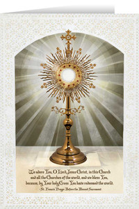 Monstrance Greeting Card Monstrance Greeting Card