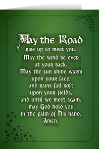Irish Blessing Greeting Card Irish Blessing Greeting Card