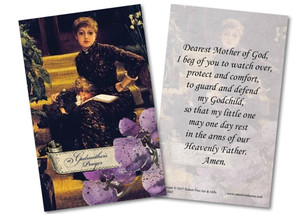 Violets Godmother Holy Card Violets Godmother Holy Card
