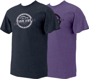 Fish Fry Heather T-Shirt Personalized with Fish Fish Fry Heather T-Shirt Personalized with Fish