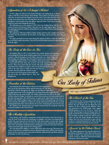 Our Lady of Fatima Explained Commemorative Poster Our Lady of Fatima Explained Commemorative Poster