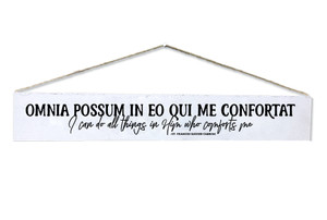 "Omnia Possum" St. Frances Xavier Cabrini Quote Plaque "Omnia Possum" St. Frances Xavier Cabrini Quote Plaque