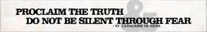 "Proclaim" St. Catherine of Siena Quote Plaque "Proclaim" St. Catherine of Siena Quote Plaque