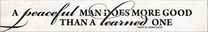 "A Peaceful Man" Pope St. John XXIII Quote Plaque "A Peaceful Man" Pope St. John XXIII Quote Plaque