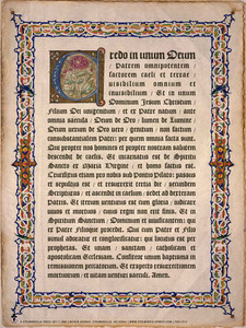 Latin Nicene Creed Poster Latin Nicene Creed Poster