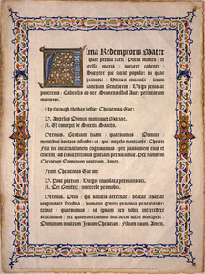 Latin Alma Redemptoris Mater Poster Latin Alma Redemptoris Mater Poster