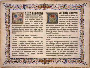 Latin-English Hail Holy Queen Poster Latin-English Hail Holy Queen Poster