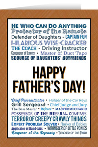 Happy Father's Day Greeting Card Happy Father's Day Greeting Card