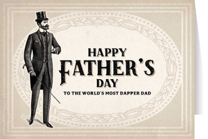 Dapper Dad Father's Day Greeting Card Dapper Dad Father's Day Greeting Card