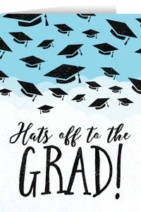 "Hats Off" Graduation Greeting Card "Hats Off" Graduation Greeting Card