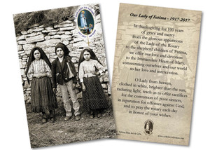 Children of Fatima 100 Year Anniversary Holy Card Children of Fatima 100 Year Anniversary Holy Card