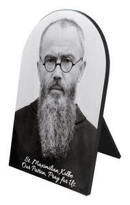 St. Maximilian Kolbe Portrait Desk Plaque St. Maximilian Kolbe Portrait Desk Plaque