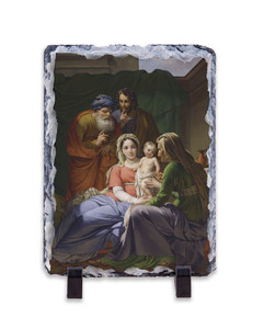 Holy Family with Grandparents Joachim and Anne Vertical Slate Tile Holy Family with Grandparents Joachim and Anne Vertical Slate Tile