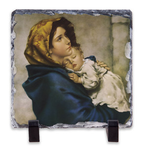 Madonna of the Streets Square Slate Tile Madonna of the Streets Square Slate Tile