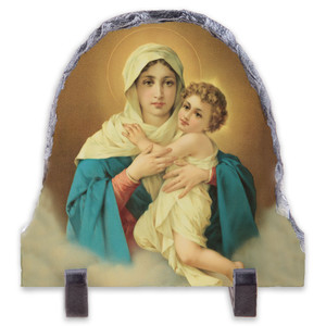 Schoenstatt Madonna Arched Slate Tile Schoenstatt Madonna Arched Slate Tile
