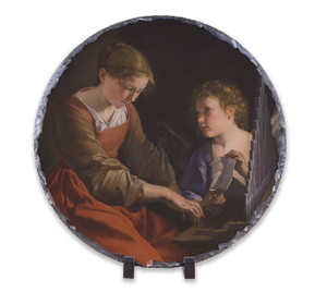 St. Cecilia Round Slate Tile