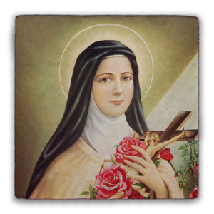 St. Therese of Lisieux Square Tumbled Stone Tile St. Therese of Lisieux Square Tumbled Stone Tile