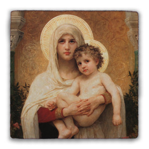 Madonna of the Roses Square Tumbled Stone Tile Madonna of the Roses Square Tumbled Stone Tile