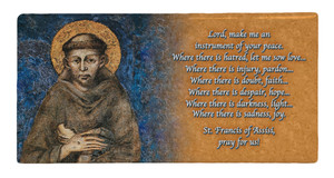 St. Francis by Cimabue Prayer Mini Tile St. Francis by Cimabue Prayer Mini Tile