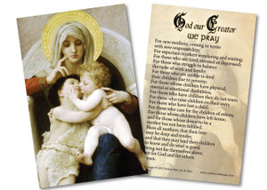 Virgin, Jesus, and St. John the Baptist (Embracing) Holy Card Virgin, Jesus, and St. John the Baptist (Embracing) Holy Card