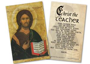 Christ the Teacher Our Father Holy Card Christ the Teacher Our Father Holy Card