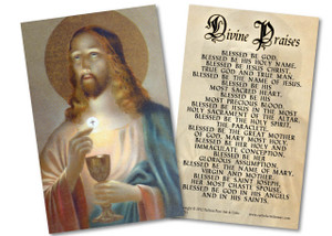 Divine Praises Holy Card