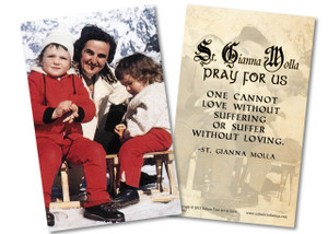 St. Gianna Molla Holy Card St. Gianna Molla Holy Card