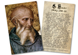 St. Benedict Holy Card