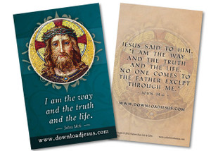 Download Jesus Blue Holy Card Download Jesus Blue Holy Card