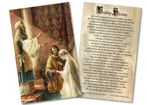 Wedding of Joseph & Mary Wedding Blessing Holy Card Wedding of Joseph & Mary Wedding Blessing Holy Card