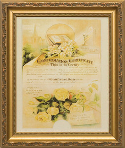 Certificate of Confirmation (From Original Lithograph) Framed Certificate of Confirmation (From Original Lithograph) Framed