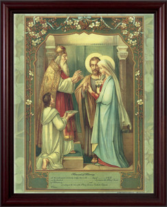 Memorial of Marriage Cherry Framed Memorial of Marriage Cherry Framed