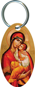 Mother of God Oval Keychain Mother of God Oval Keychain