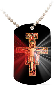 San Damiano Divine Mercy Dog Tag San Damiano Divine Mercy Dog Tag