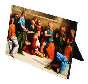 Christ Washing the Feet of His Apostles Horizontal Desk Plaque