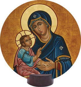 Our Lady of Good Health Round Desk Plaque Our Lady of Good Health Round Desk Plaque