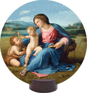 Alba Madonna Round Desk Plaque Alba Madonna Round Desk Plaque