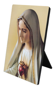 Our Lady of Fatima Vertical Desk Plaque