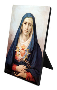 Sorrowful Mother Vertical Desk Plaque Sorrowful Mother Vertical Desk Plaque