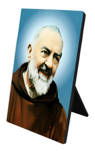 St. Padre Pio Vertical Desk Plaque St. Padre Pio Vertical Desk Plaque