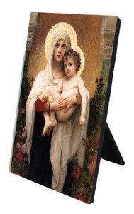 Madonna of the Roses Vertical Desk Plaque Madonna of the Roses Vertical Desk Plaque